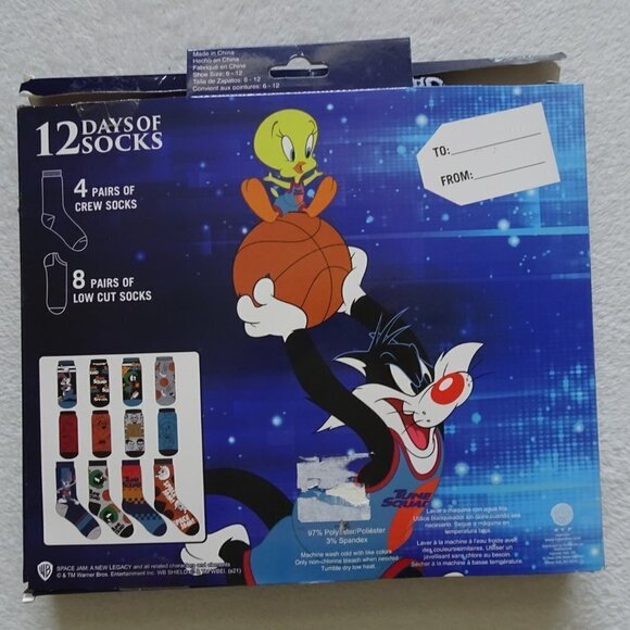 Space Jam New Legacy 12 Days Of Socks - Picture 2 of 7